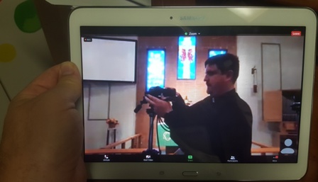 Matt Day
                demonatrating camera set up