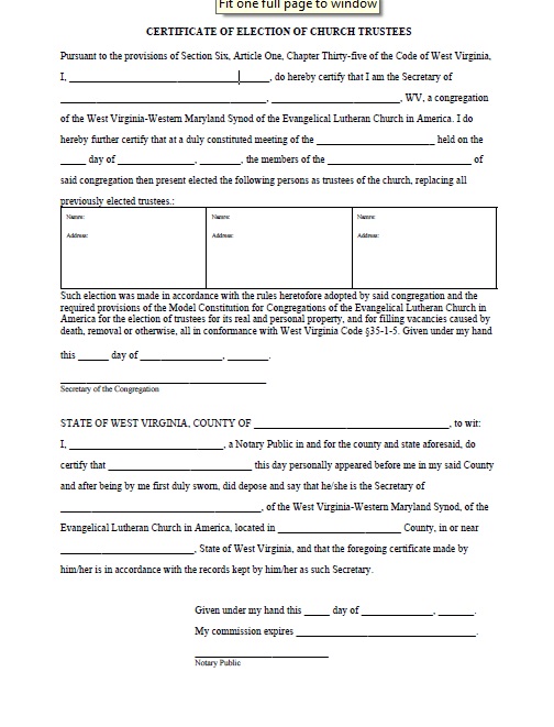 Trustee form